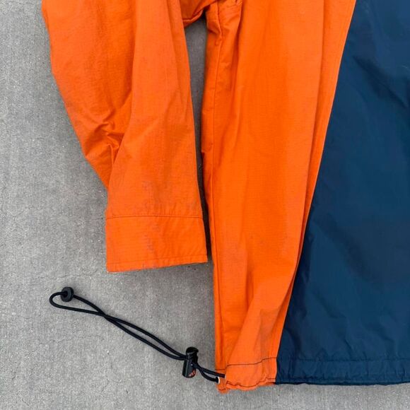 vintage 90's Adidas orange and navy windbreaker jacket size XL - Picture 4 of 5
